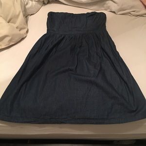 🌟3 for $35🌟Denim sweetheart strapless dress